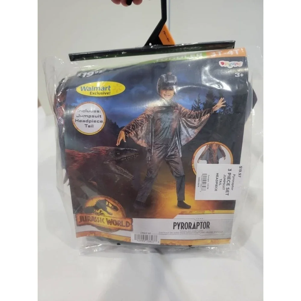 3T 4T Toddler Costume Jurassic World Pyroraptor New
